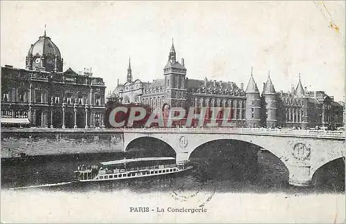 Ansichtskarte AK Paris La Conciergerie Bateau Peniche