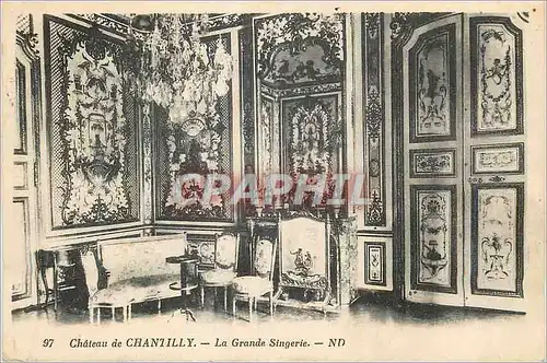 Cartes postales Chateau de Chantilly La Grande Singerie
