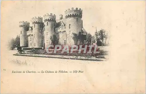 Cartes postales Environs de Chartres Le Chateau de Villebon