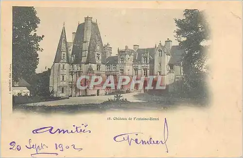 Cartes postales Chateau de Fontaine Henri