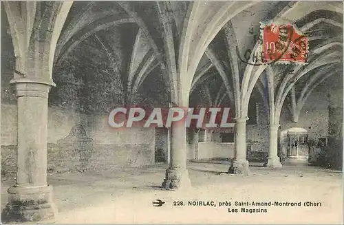 Cartes postales Noirlac pres Saint Amand Montrond (Cher) Les Magasins