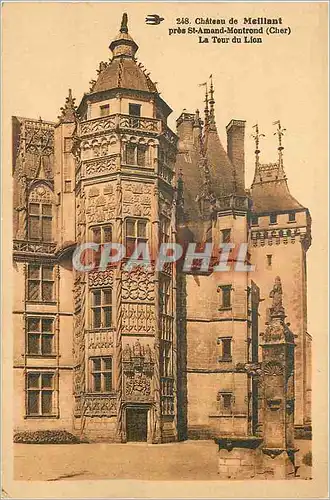 Ansichtskarte AK Chateau de Meillant pres St Amand Montrond (Cher) La Tour du Lion