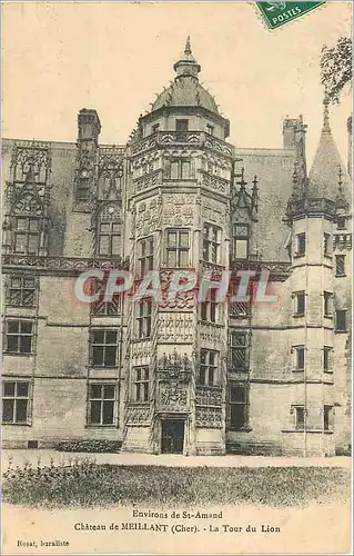 Cartes postales Chateau de Meillant (Cher)Environs de St Amand La Tour du Lion