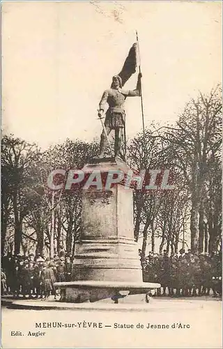 Cartes postales Mehun sur Yevre (Cher) Statue de Jeanne d'Arc