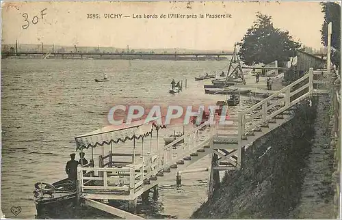 Ansichtskarte AK Vichy Les Bords de l'Allier pres la Passerelle