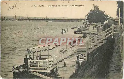 Cartes postales Vichy Les Bords de l'Allier pres la Passerelle