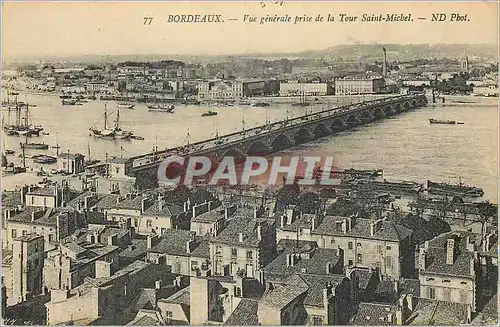 Ansichtskarte AK Bordeaux Vue Generale prise de la Tour Saint Michel