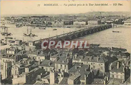 Cartes postales Bordeaux Vue Generale prise de la Tour Saint Michel