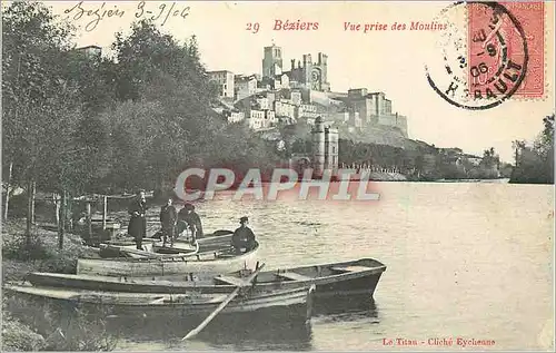 Ansichtskarte AK Beziers Vue prise des Moulins