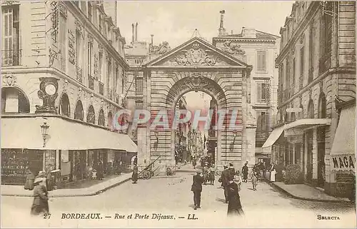 Cartes postales Bordeaux Rue et Porte Dijeaux