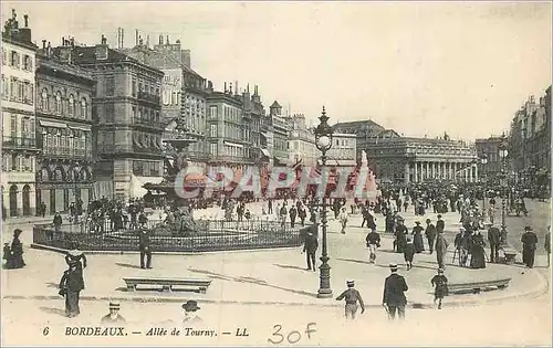 Cartes postales Bordeaux Allee de Tourny