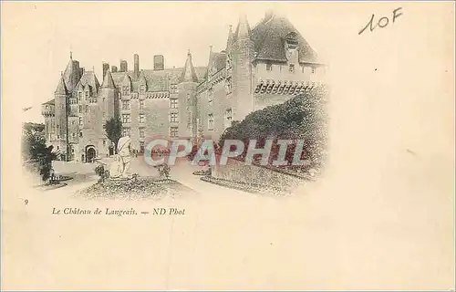 Cartes postales Le Chateau de Langeais (carte 1900)