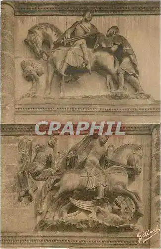 Cartes postales Angouleme Cathedrale Saint Pierre Details de la Facade Saint Georges Saint Martin