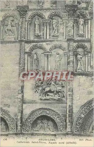 Ansichtskarte AK Angouleme Cathedrale Saint Pierre Facade Nord (Details)