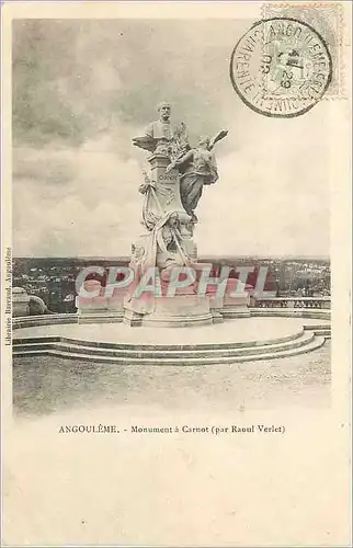 Ansichtskarte AK Angouleme Monument a Carnot (par Raoul Verlet) (carte 1900)