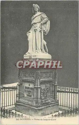Cartes postales Bourges Statue de Jacques Coeur