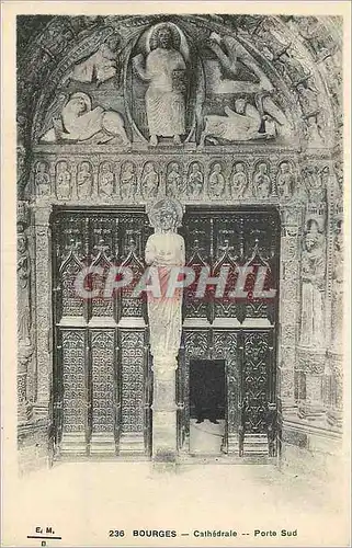 Cartes postales Bourges Cathedrale Porte Sud