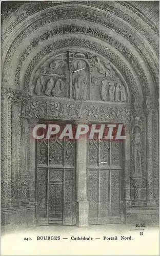 Cartes postales Bourges Cathedrale Portail Nord