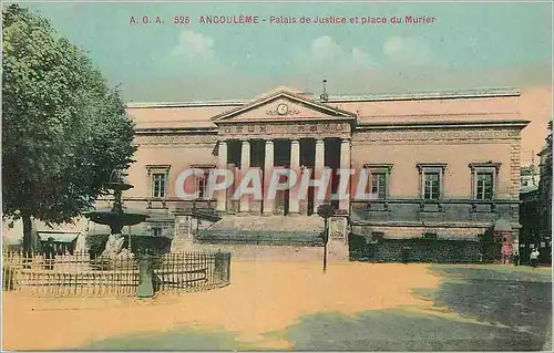 Ansichtskarte AK Angouleme Palais de Justice et Place du Murier