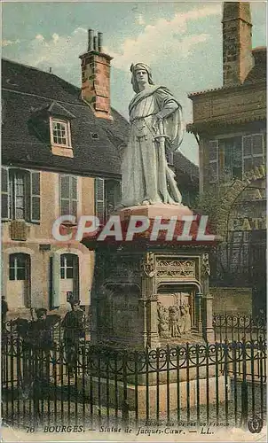 Cartes postales Bourges Statue de Jacques Coeur