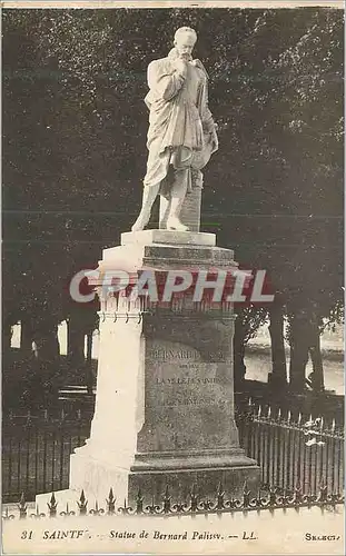 Cartes postales Saintes Statue de Bernard Palissy