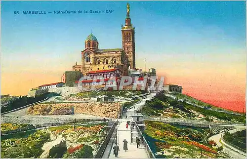 Ansichtskarte AK Marseille Notre Dame de la Garde Cap