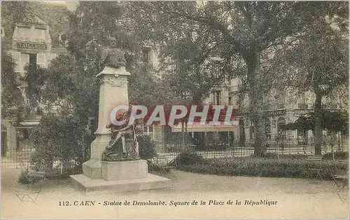 Cartes postales Caen Statue de Demolombe