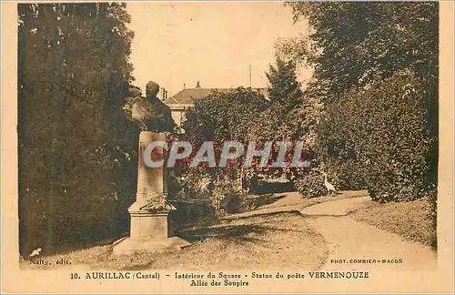 Cartes postales Aurillac (Cantal) Interieur du Square