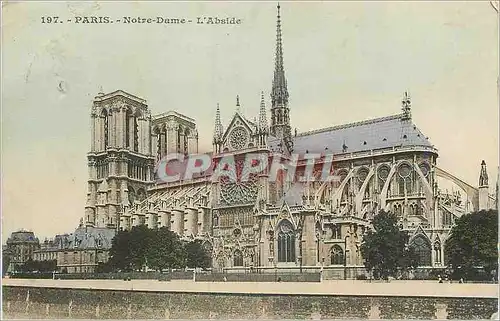 Cartes postales Paris Notre Dame l'Abside