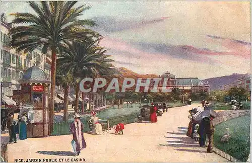 Cartes postales Nice Jardin Public et le Casino