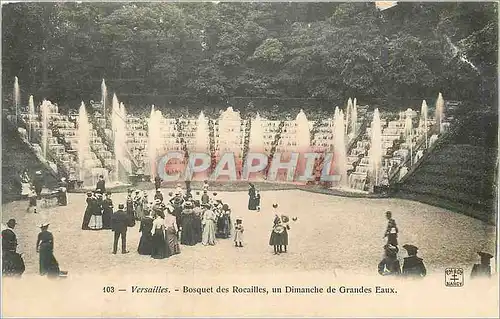 Ansichtskarte AK Versailles Bosquet des Rocailles un Dimanche de Grandes Eaux