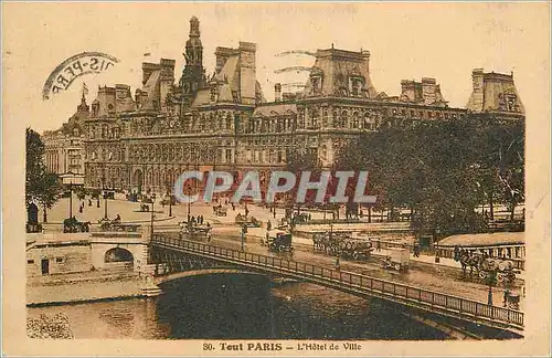 Cartes postales Tout Paris l'Hotel de Ville