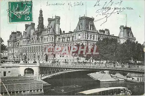 Cartes postales Paris Hotel de Ville