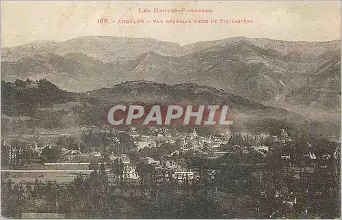 Cartes postales Argeles Vue Generale Prise de Ste Castere les Hautes Pyrenees