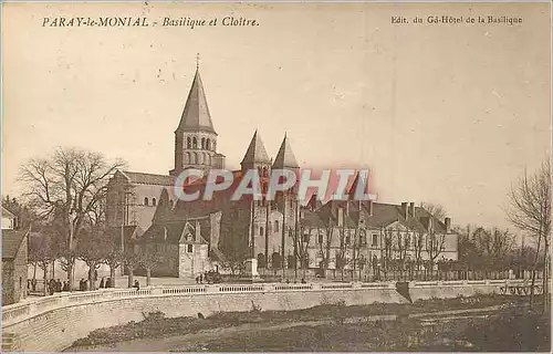 Cartes postales Paray le Monial Basilique et Cloitre