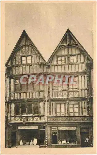 Cartes postales Caen Vieille Maison Rue Saint Pierre le Pays Normand