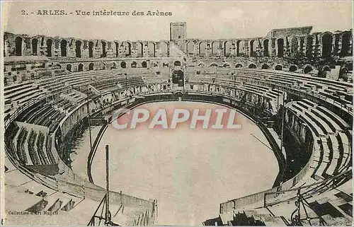 Ansichtskarte AK Arles Vue Interieure des Arenes