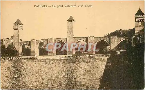 Cartes postales Cahors le Pont Valentre XIVe Siecle