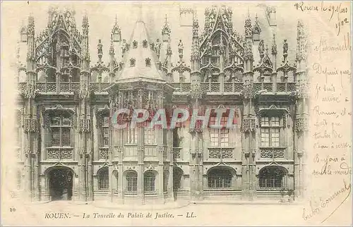 Ansichtskarte AK Rouen la Tourelle du Palais de Justice (carte 1900)