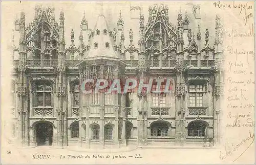 Cartes postales Rouen la Tourelle du Palais de Justice (carte 1900)