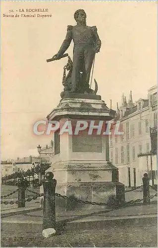 Cartes postales La Rochelle Statue de l'Amiral Duperre