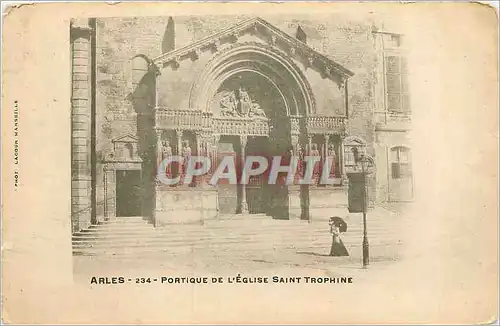 Cartes postales Arles Portique de l'Eglise Saint Trophime