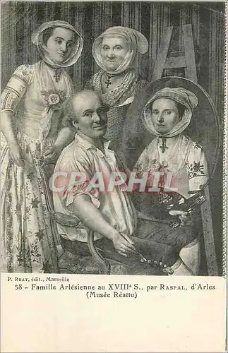 Ansichtskarte AK Famille Arlesienne au XVIIIe S par Raspal d'Arles (Musee Reattu)