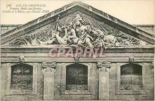 Cartes postales Aix en Provence Fronton Halle aux Grains