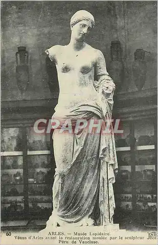Ansichtskarte AK Arles Musee Lapidaire Venus d'Arles avant la Restauration moulee par Sculpteur