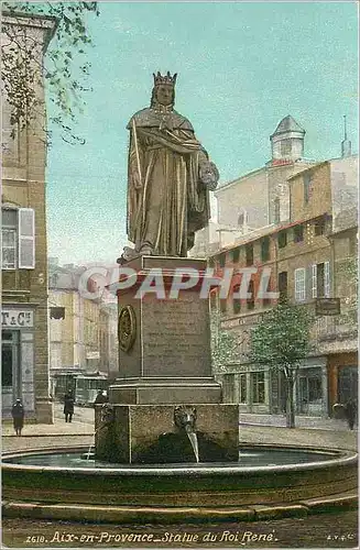 Cartes postales Aix en Provence Statue du Roi Rene