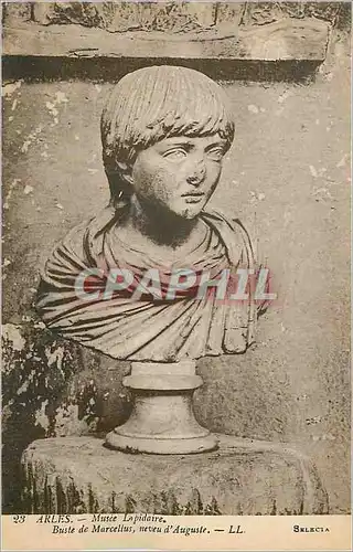 Cartes postales Arles Musee Lapidaire Buste de Marcellus Neveu d'Auguste