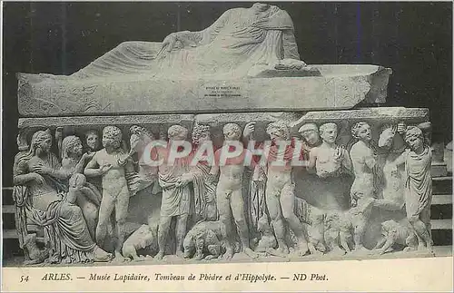 Cartes postales Arles Musee Lapidaire Tombeau de Phedre et d'Hippolyte
