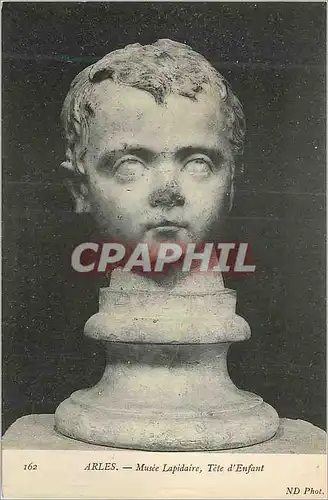 Cartes postales Arles Musee Lapidaire Tete d'Enfant