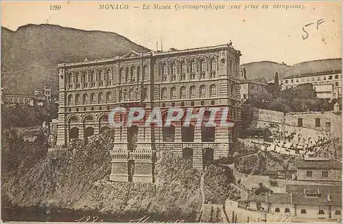 Ansichtskarte AK Monaco Le Musee Oceanographique (Vue prise en aeroplane)